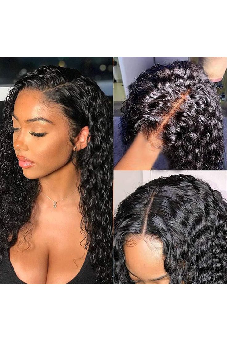 10 Inch Brazilian Deep Wave Curly Bob Wig 4x4 Glueless Lace Closure Wigs