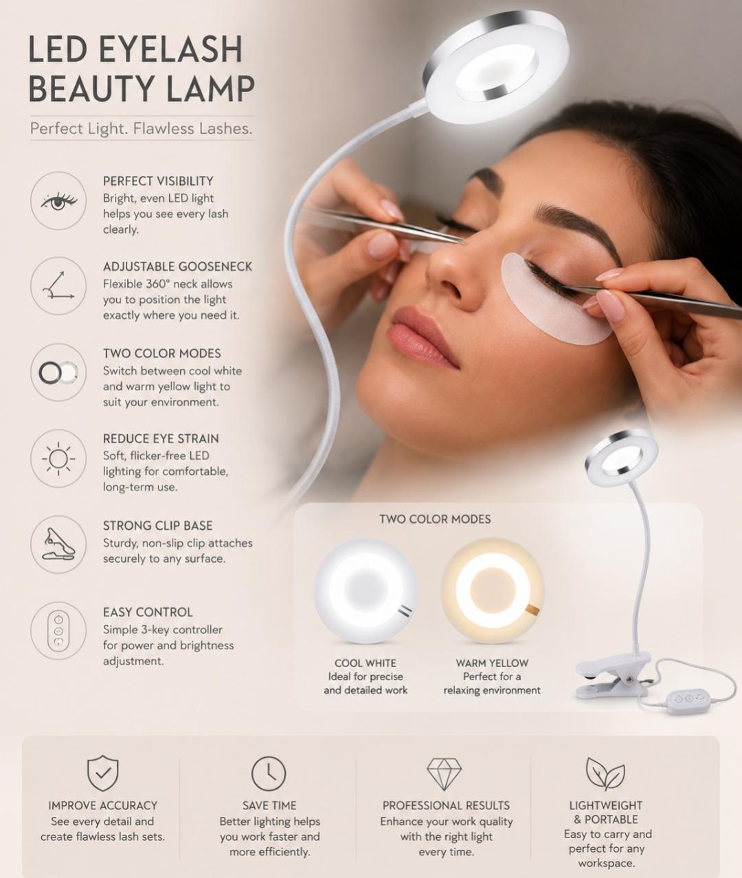 Led Eyelash Beauty Lamp