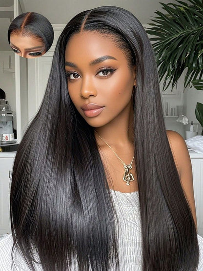 Burgundy Lace Front Wig(human blend)
