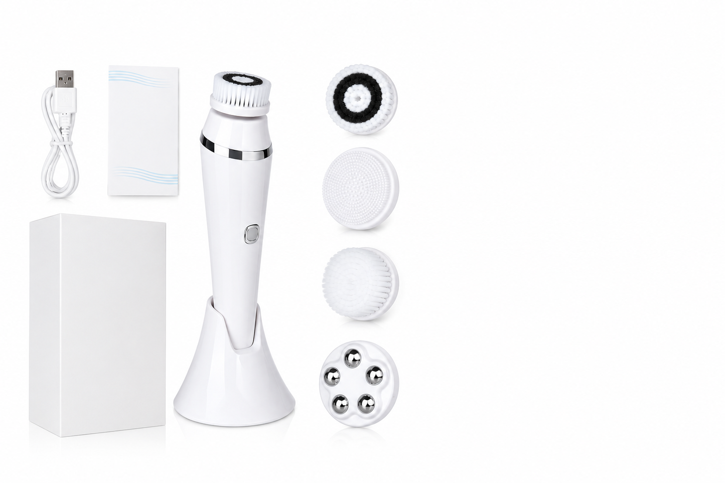 4 In 1 Rechargeable Handheld Facial Cleansing Brush