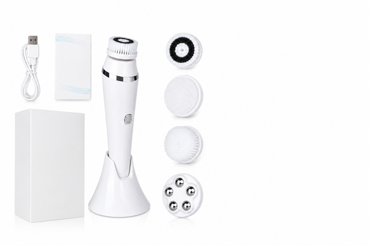 4 In 1 Rechargeable Handheld Facial Cleansing Brush