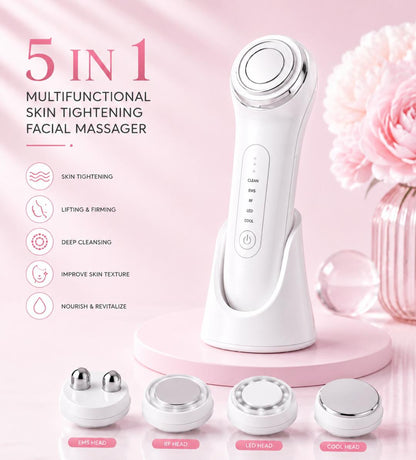 5 in 1 Multifunctional Skin Tightening Facial Massager
